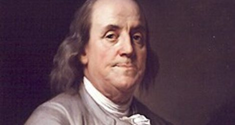 Portrait of Benjamin Franklin, a key Founding Father and advocate for freedom and independence.